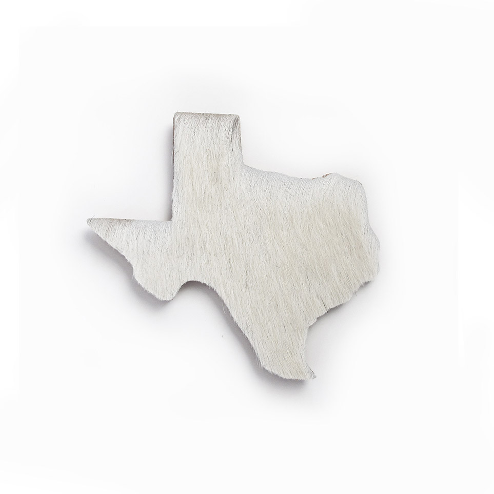 Cowhide Leather Texas Map Coasters With Lacing Cup Holder Stand