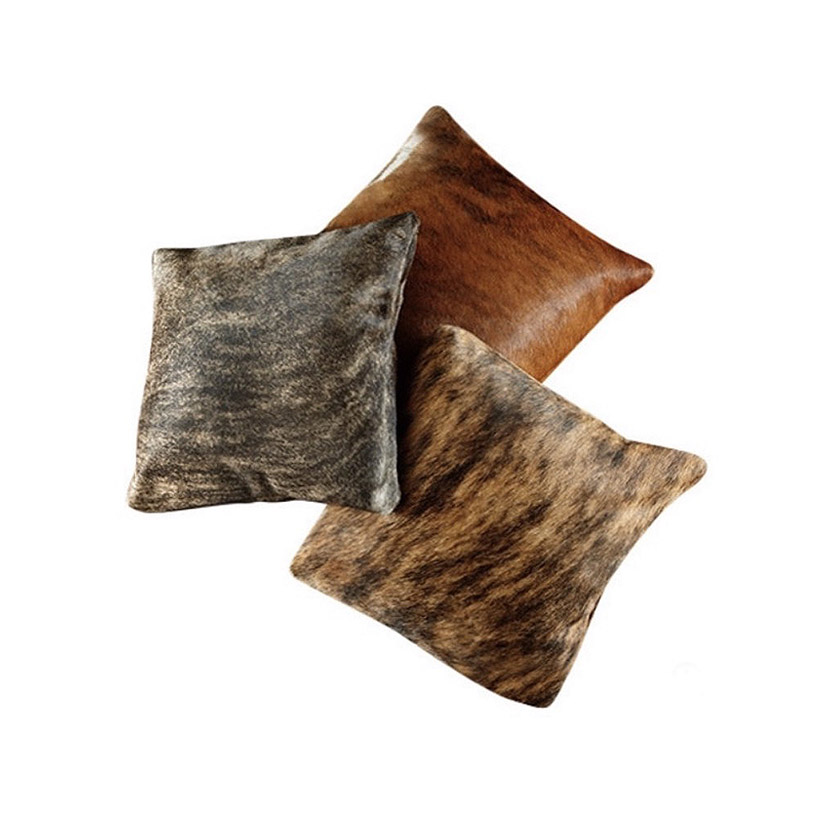 Cowhide Or Leather Pillow Covers Cowhide Couture